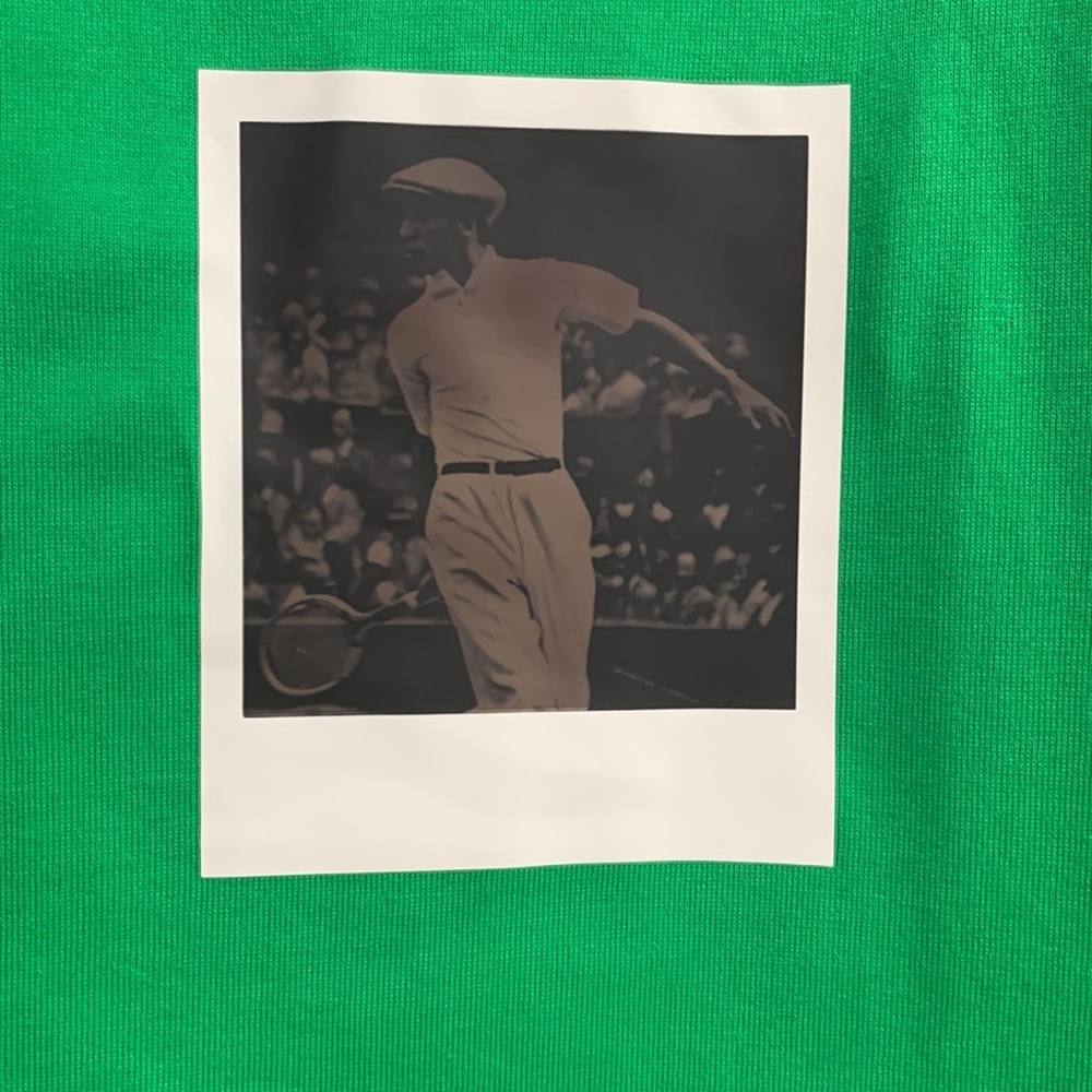 Lacoste X POLAROID WOMEN’S CREW NECK PRINT COTTON T-SHIRT GREEN - Picture 5 of 8